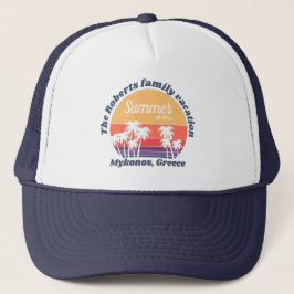  zonsondergang zomervakantie 20xx trucker pet