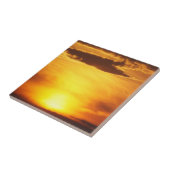 zonsondergang, zon, lucht, landschap, zonsopgang,  tegeltje (Zijkant)