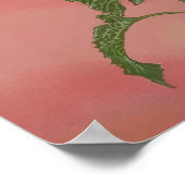 Zonsondergang Zonnebloem Poster (Hoek)