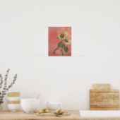 Zonsondergang Zonnebloem Poster (Keuken)