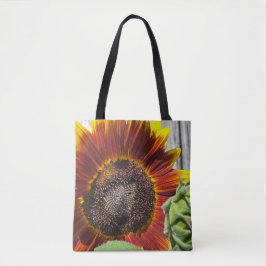 Zonsondergang Zonnebloem Tote Bag