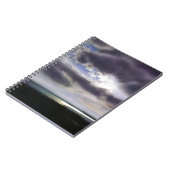 Zonsondergang zonsopgang oever skyline oceaan schi notitieboek (Linkerzijde)