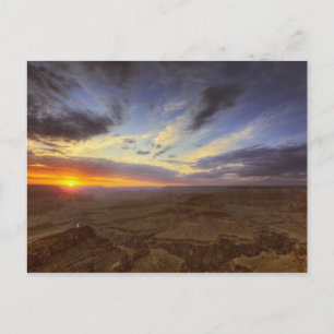 Zonsondergang, zuidelijke rand van de Grand Canyon Briefkaart