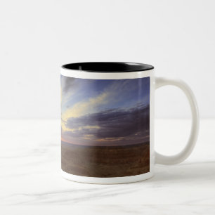 Zonsondergang, zuidelijke rand van de Grand Canyon Tweekleurige Koffiemok