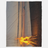 zonsondergangbaken fleece deken (Voorkant)