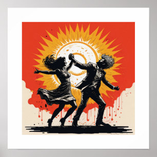  zonsondergangdans poster