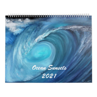 zonsondergangen 2021 Ocean Calendar Kalender