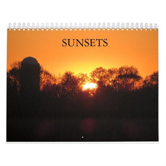 Zonsondergangen agenda kalender (Hoes)