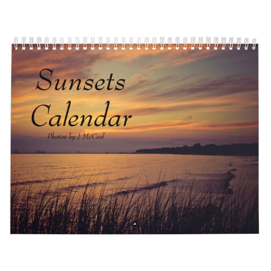 Zonsondergangen agenda kalender (Hoes)