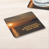 Zonsondergangen als de Glimpses van de Golden Stre Kartonnen Onderzetters (Schuin)