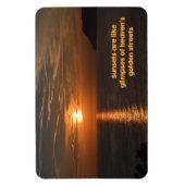 Zonsondergangen als de Glimpses van de Golden Stre Magneet (Verticaal)