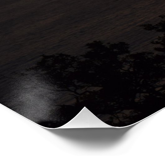 Zonsondergangen als de Glimpses van de Golden Stre Perfect Poster (Hoek)