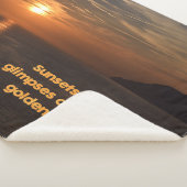 Zonsondergangen als de Glimpses van de Golden Stre Sherpa Deken (3/4)