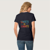 Zonsondergangen en Summits T-Shirt (Achterkant volledig)