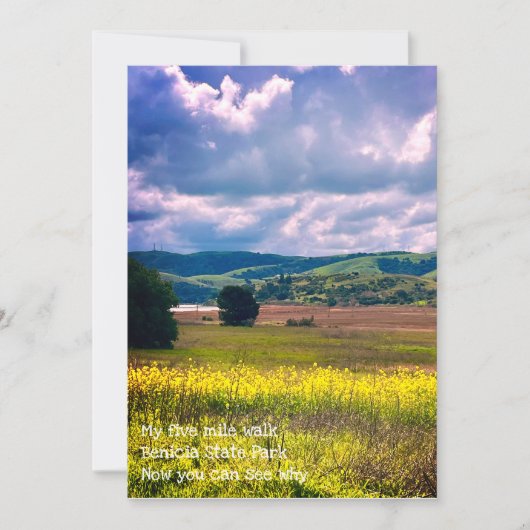 zonsondergangen feestdagenkaart (Voorkant)