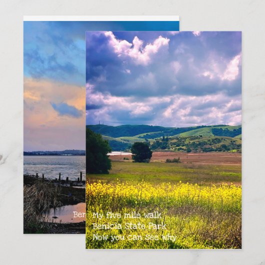 zonsondergangen feestdagenkaart (Voorkant / Achterkant)