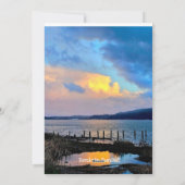 zonsondergangen feestdagenkaart (Achterkant)