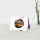 Zonsondergangen in Alberta - Hartelijk dank Bedankkaart (Achterkant)