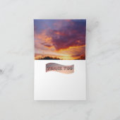 Zonsondergangen in Alberta - Hartelijk dank Bedankkaart (Binnen)