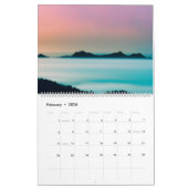 Zonsondergangen in de kustwateren en kleurrijke di kalender (Feb 2026)