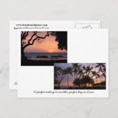 Zonsondergangen in Kona Briefkaart (Voorkant / Achterkant)