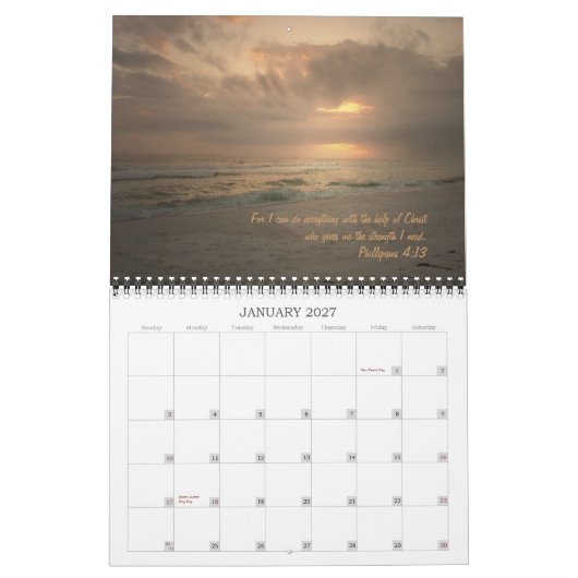 Zonsondergangen met God Kalender (Jan 2027)