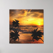 ZONSONDERGANGEN OCEAN SCENERY-NATUUR KASTEN CANVAS AFDRUK (Voorkant)