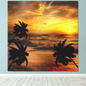 ZONSONDERGANGEN OCEAN SCENERY-NATUUR KASTEN CANVAS AFDRUK (Insitu (Houten vloer))