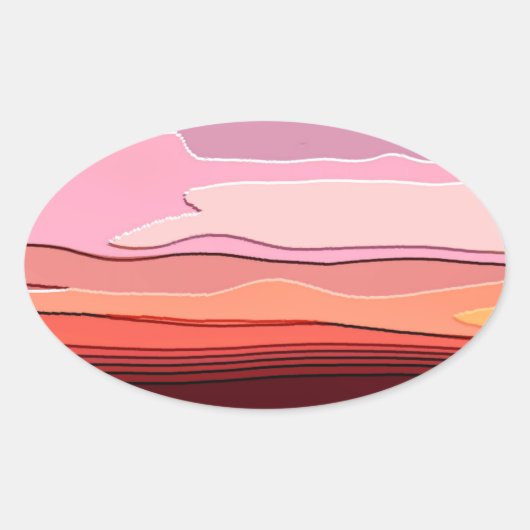 ZONSONDERGANGEN OVALE STICKER (Voorkant)