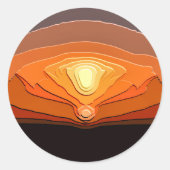 ZONSONDERGANGEN RONDE STICKER (Voorkant)