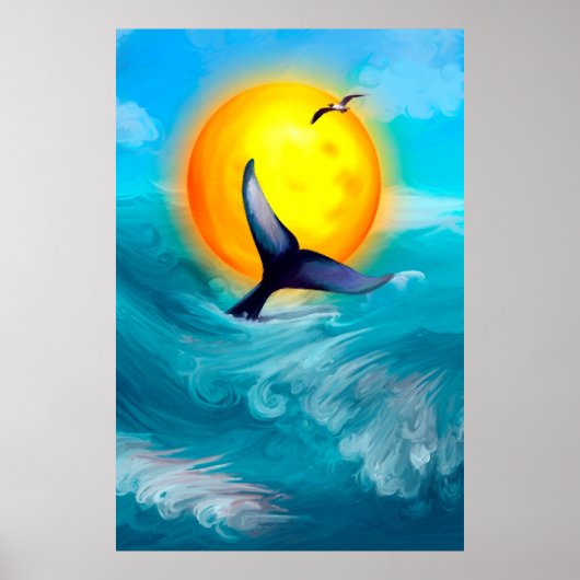 Zonsondergangen staart poster (Voorkant)