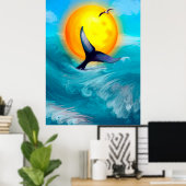 Zonsondergangen staarten poster (Thuiskantoor)