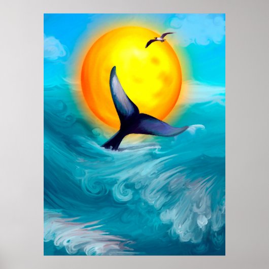 Zonsondergangen staarten poster (Voorkant)