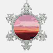 ZONSONDERGANGEN TIN SNEEUWVLOK ORNAMENT (Voorkant)