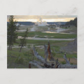 Zonsondergangen van geelsteen briefkaart (Voorkant)