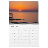 Zonsondergangen van het meer Erie Kalender (Mar 2026)