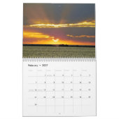 Zonsondergangen van het meer Erie Kalender (Feb 2027)