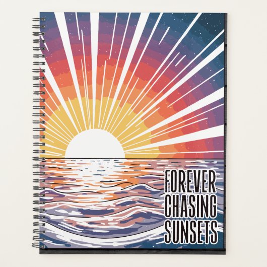 Zonsondergangen voor forever zoeken planner (Voorkant)