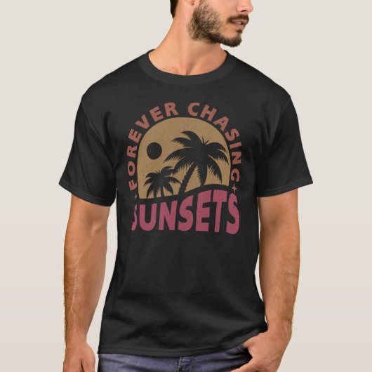 Zonsondergangen voor forever zoeken t-shirt (Voorkant)