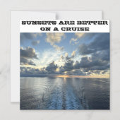 ZONSONDERGANGEN ZIJN BETER OP EEN CRUISEDEURMAGNEE MAGNETISCHE UITNODIGING (Voorkant)