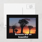 Zonsondergangen zijn zo mooi briefkaart (Voorkant / Achterkant)