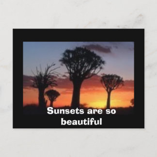 Zonsondergangen zijn zo mooi briefkaart