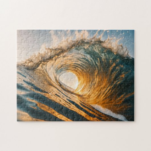 Zonsonderganggolven Legpuzzel (Horizontaal)