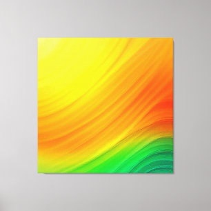 zonsonderganggradiëntstroom canvas afdruk