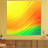 zonsonderganggradiëntstroom canvas afdruk (Insitu (Woonkamer))