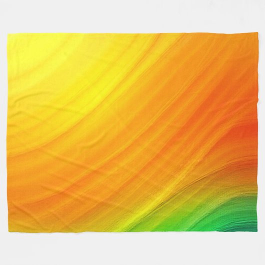 zonsonderganggradiëntstroom fleece deken (Voorkant (Horizontaal))