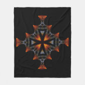 Zonsondergangkruis Fleece Deken (Voorkant)