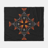 Zonsondergangkruis Fleece Deken (Voorkant (Horizontaal))