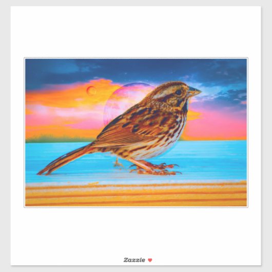 Zonsondergangs Melodie Sticker (Vel)
