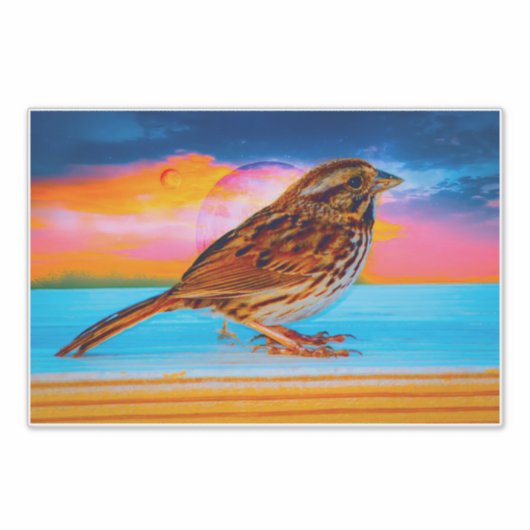 Zonsondergangs Melodie Sticker (Voorkant)